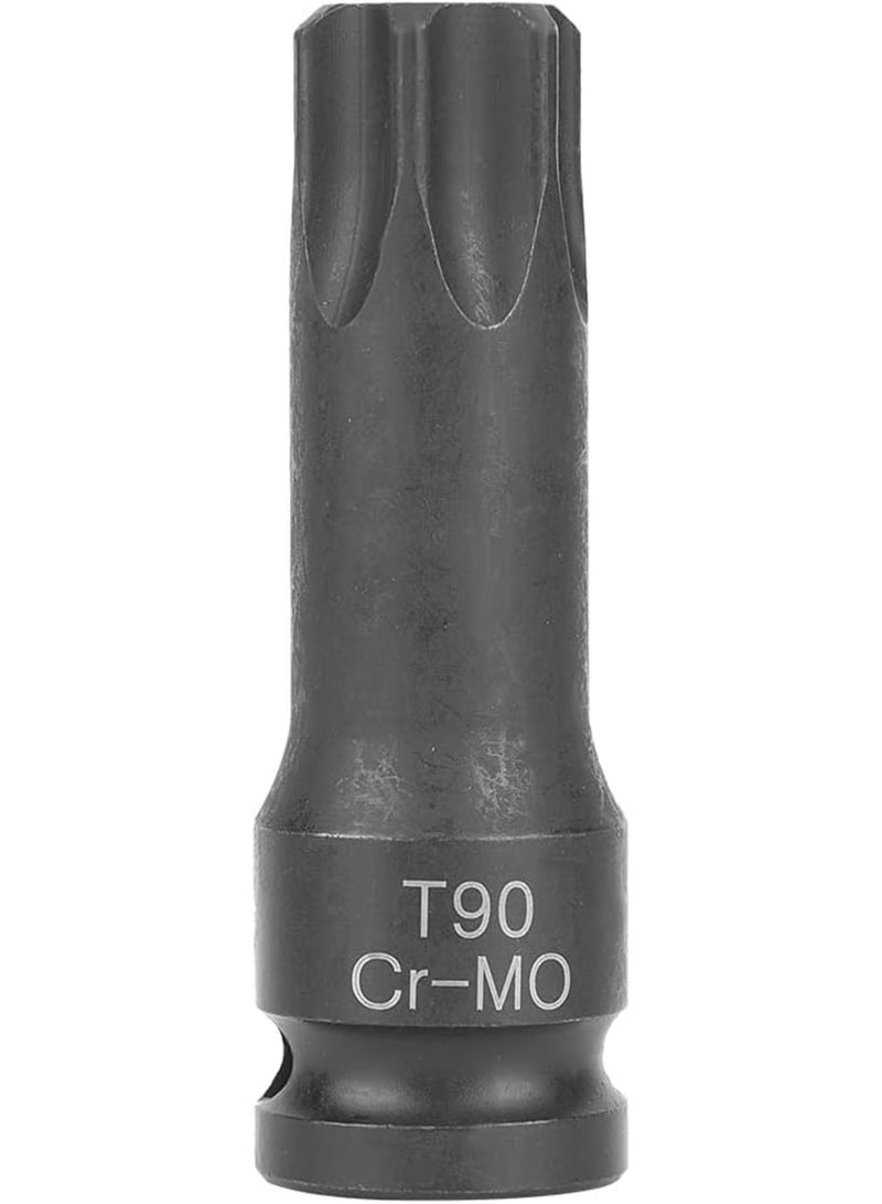 GGOOT 1/2 Socket Adaptor Star Head, (T50) Chrome Molybdenum Steel for Mechanical Automotive Industrial Hardware Maintenance Tools (T90) - Image 2