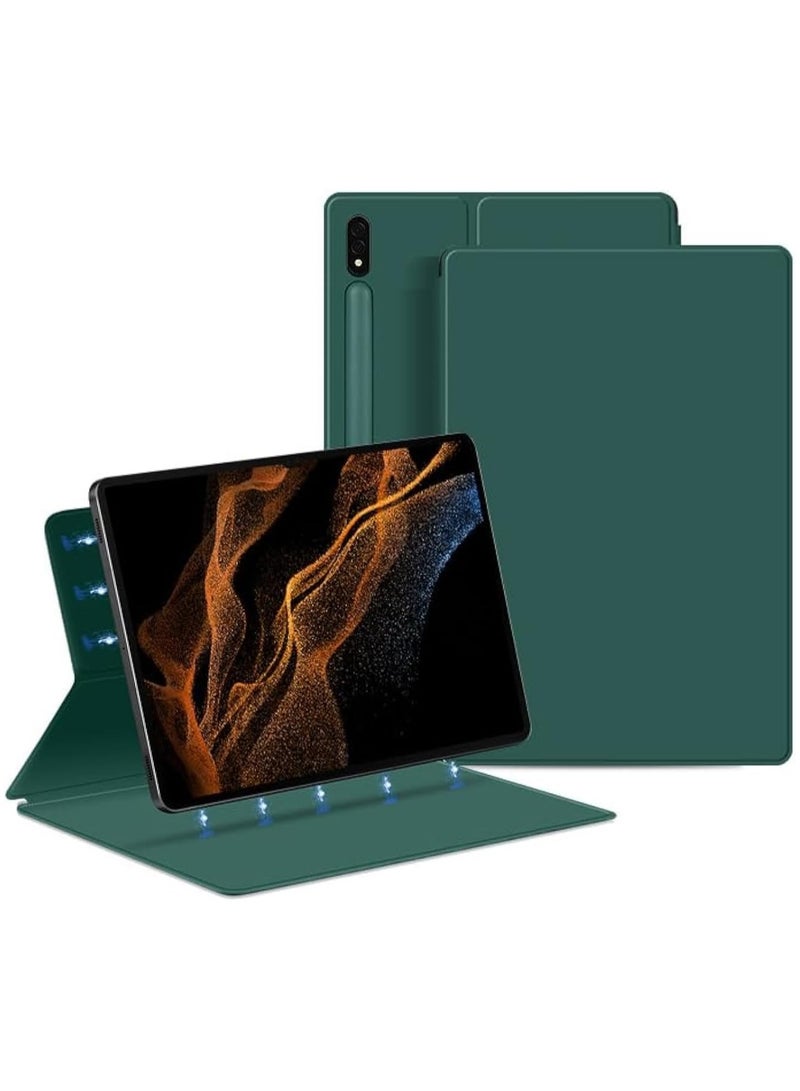 general Samsung Galaxy Tab S9 Ultra Case 14.6 inch Ultra Thin Smart Magnetic Cover With Pen Slot Leather Shell Sleep Wake-Up - Image 1