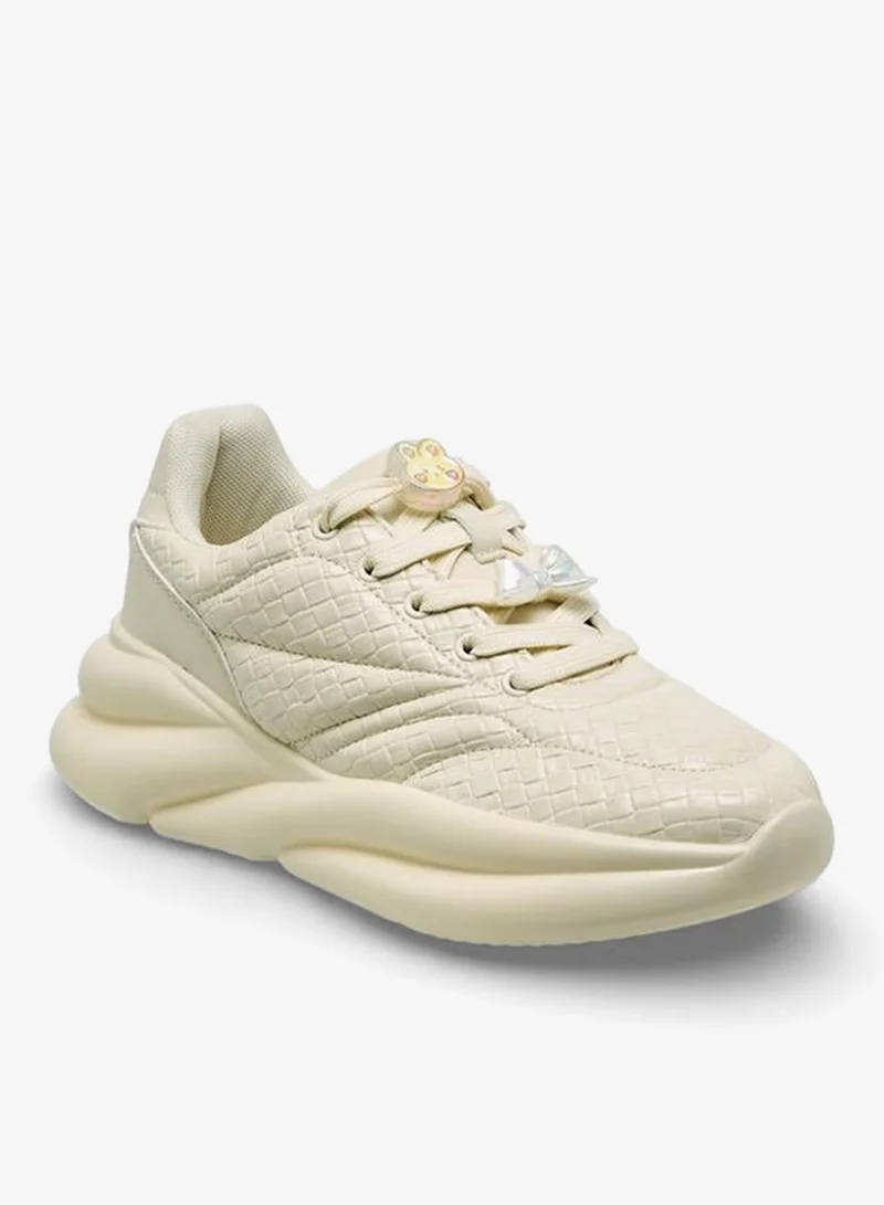 MISSY BEIGE Casual Shoes with waffle embossing for Women | Best Price UAE