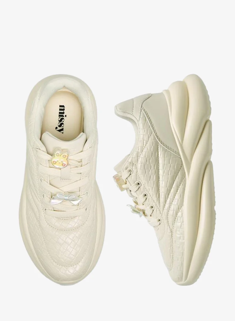 ميسي Casual Shoes with waffle embossing