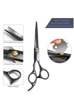 Y&D Hair Cutting Scissors Set by Hairdressing Shears Kit 12 PCS Professional Haircut with Scissors, Thinning Shears, Multi Use for Home Salon Barber  - Image 2