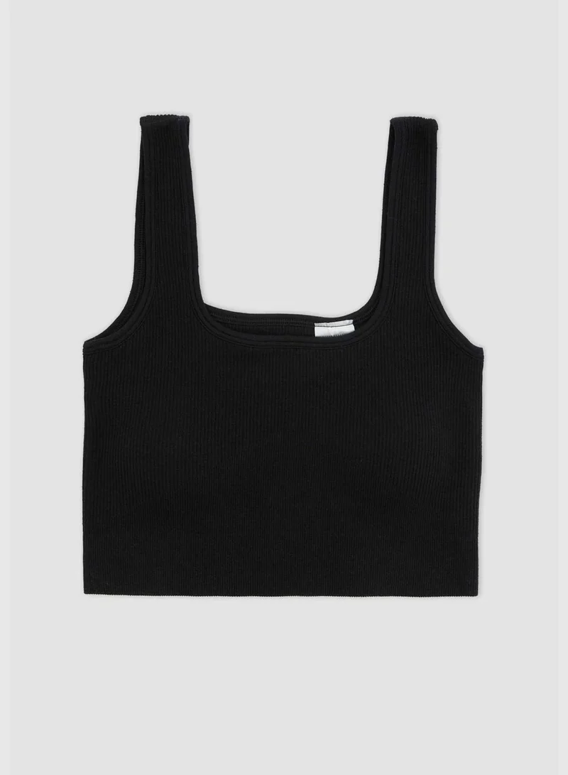 DeFacto Woman Crew Neck Sleeveless Knitted Bra