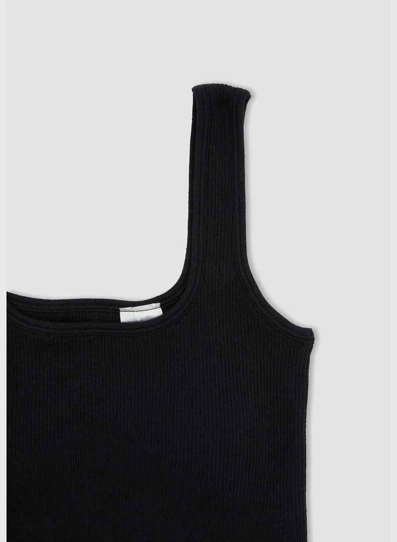DeFacto Woman Crew Neck Sleeveless Knitted Bra