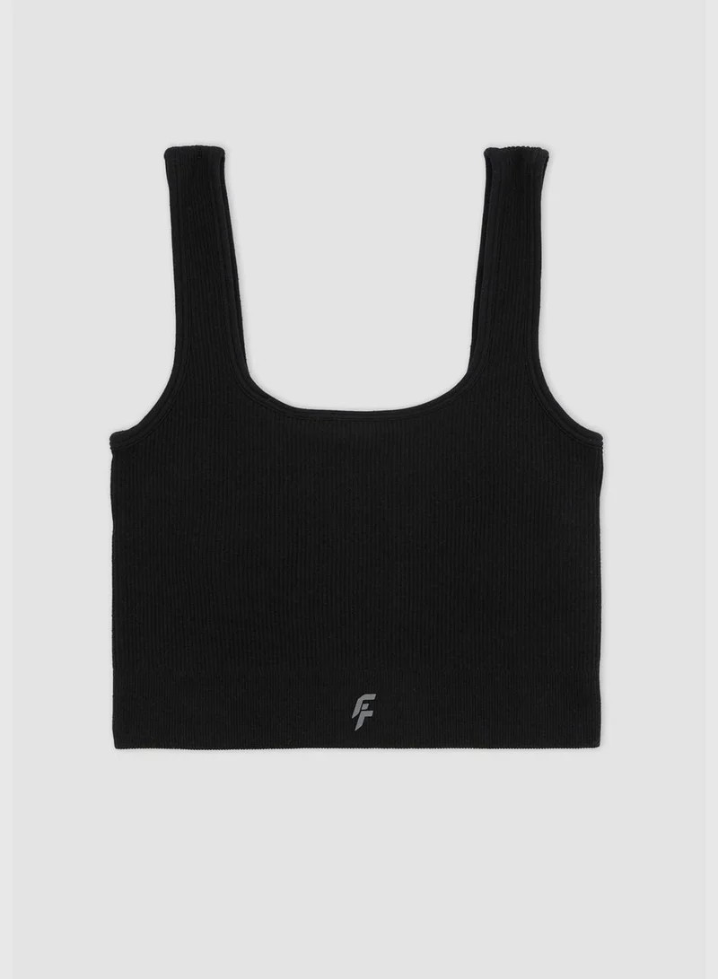 DeFacto Woman Crew Neck Sleeveless Knitted Bra