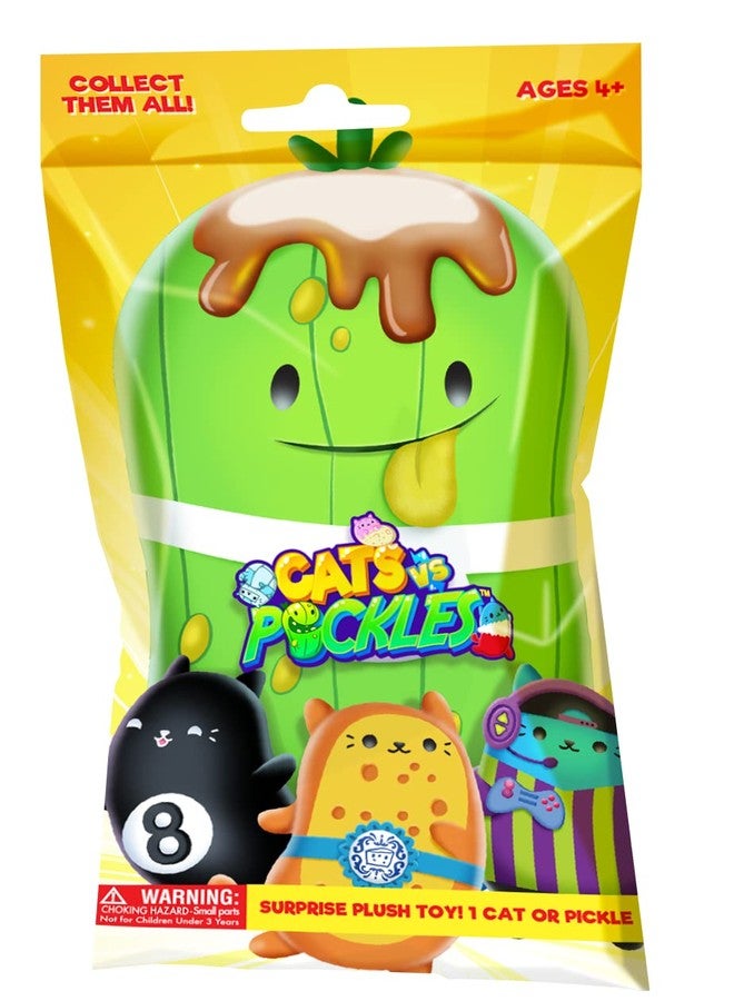 Cats vs Pickles - Mystery Bags - Gold Wave - 1pk - 4" Bean Filled Plushies! Great for Stocking Stuffers, Advent Calendars for Kids, Boys, & Girls. - Image 1