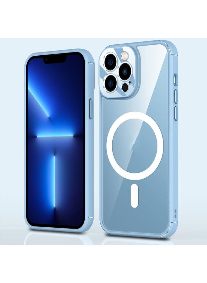 S-TOP Case For iPhone 13 Pro Max Soft Shield MagSafe Magnetic Acrylic Transparent PC Phone Case - Image 3