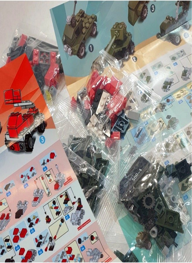 Bricks 1000 Pcs Building Blocks to Teach your Child Assembly and Creativity, Enhancing Focus and Imagination. Suitable for ages 6+ - (Red)  - Image 2