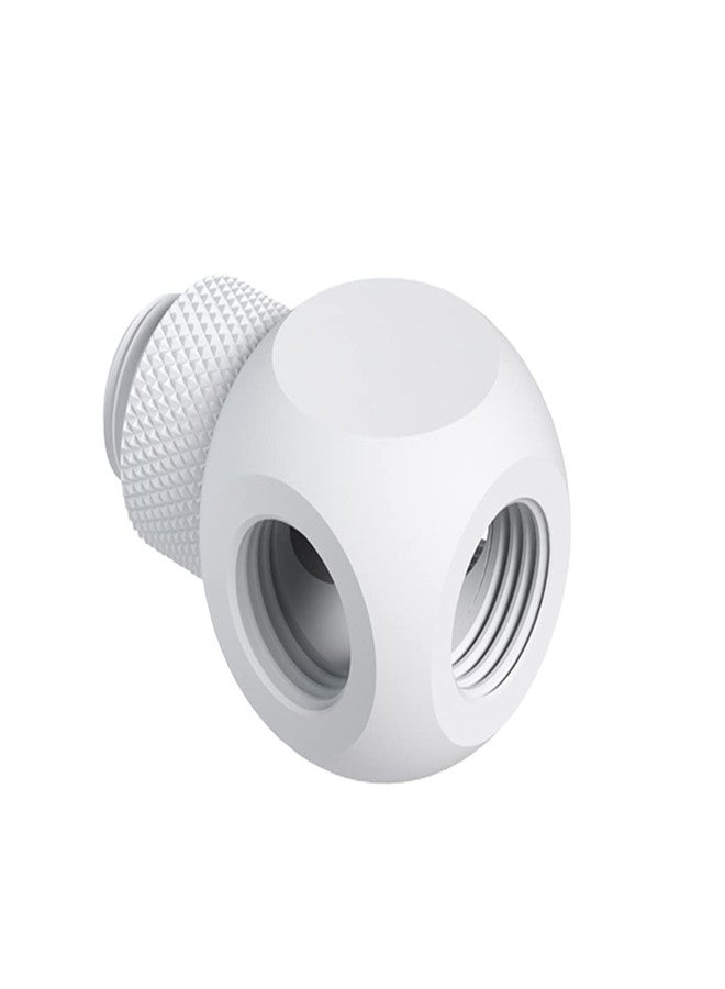 Barrow G1/4" 4-Way Ball Fitting, Rotary, White - Image 1
