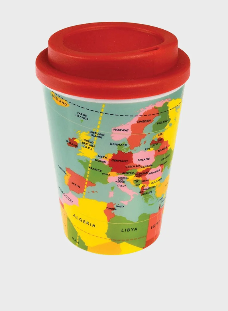 Rex London Reusable Travel Mug - World Map