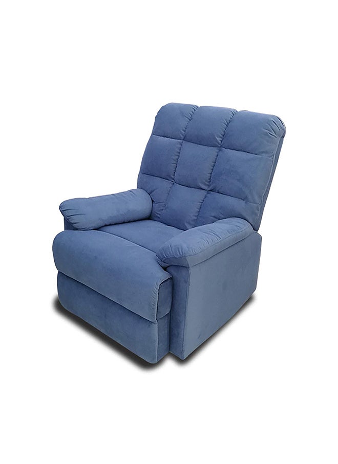 BACK COMFORT Cozy Recliner Chair – Comfortable Rocking Motion, 1-Year Warranty – Blue Color  - Image 4