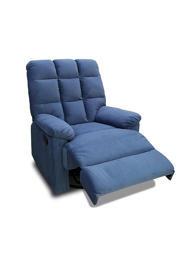 BACK COMFORT Cozy Recliner Chair – Comfortable Rocking Motion, 1-Year Warranty – Blue Color  - Image 3