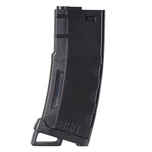 Lancer Tactical Airsoft M4 M16 Series Polymer 130 Round Capacity Transparent Window High Speed MidCap Airsoft Magazine - Image 1