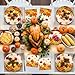 Litmitfu 150 Pcs Thanksgiving Plates and Napkins Sets Fall Pumpkin Maple Leaf Themed Dinnerware Disposable Thanksgiving Paper Plates and Napkins Set for Give Thanks Party Decorations Supplies Serve 50 - Image 4
