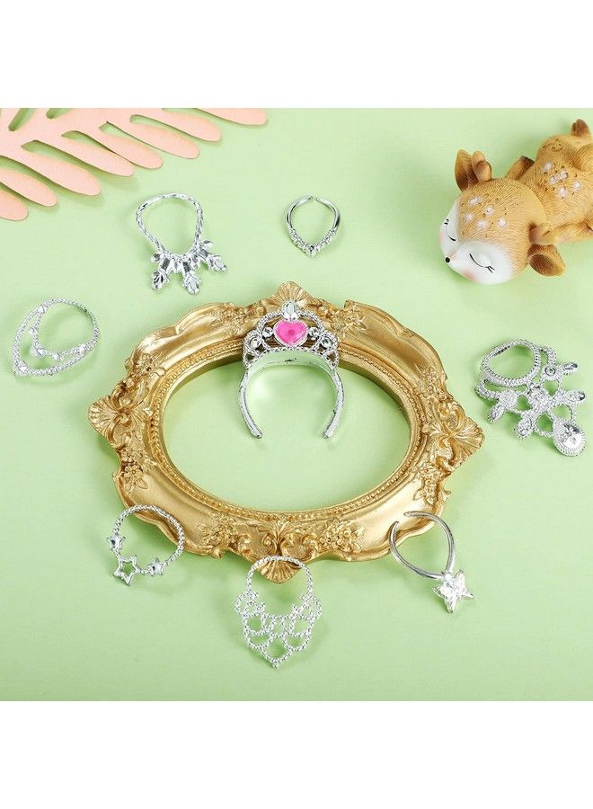 Sumind Doll Accessories Jewelry Set 20 Pieces Doll Necklace Crown Play Set Doll Dress Up Jewelry Includes 10 Necklaces And 10 Crowns For 11.5 Inch Doll - Image 5