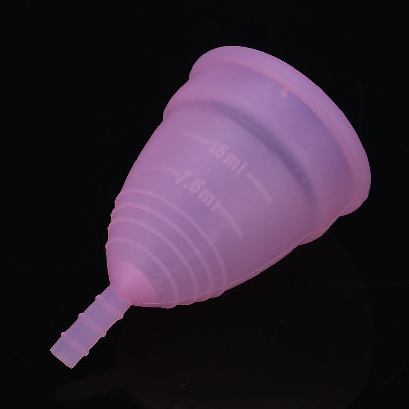 2PCS/Set Reusable Leakproof Female Women Menstrual Cup Menstruation Care Tool(Pink) - Image 4