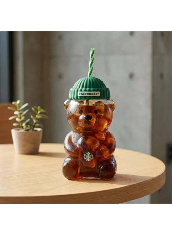 Starbucks Bear-Shaped Glass Mug 600ml, Starbucks Cup Creative Cute Design, Heat-Resistant, Perfect Gift - Image 3
