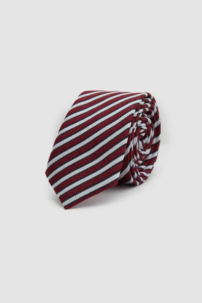 D'S DAMAT D'S Groom Claret Red Patterned 5.5 cm Tie