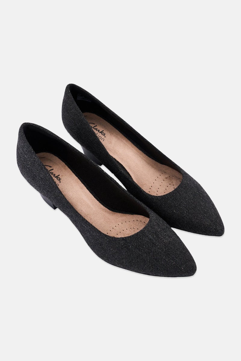 clarks Women Standard Fit Teresa Step Slip On Pumps, Black - Image 2