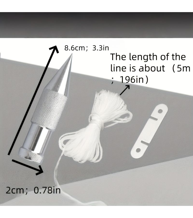 Precise 1pc Plumb Bob Vertical Line for Carpentry and Decoration Measurement - Image 4
