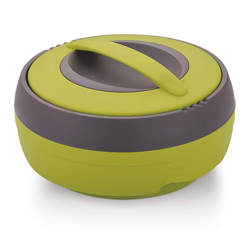 Asian Cosmos Inner Steel Casserole, 2500 ml, Green|PU Insulated| BPA Free | Odour Proof| Food Grade | Easy to Carry | Easy to Store | Ideal for Chapatti | Roti | Serving Casserole - Image 1