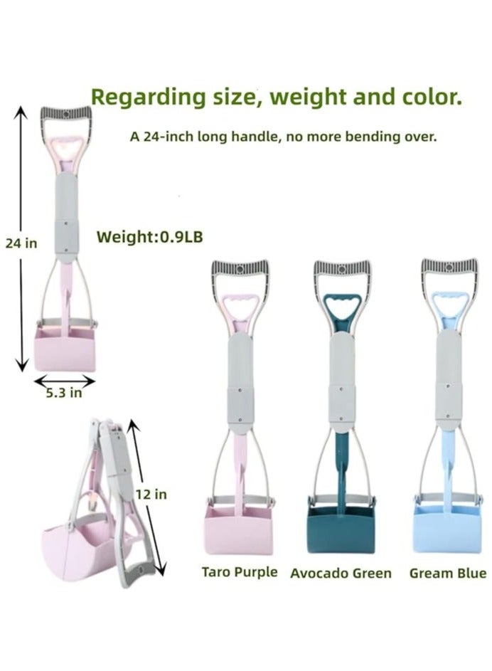 general Dog feces dustpan, pet toilet picker, 24-inch portable handle, suitable for dogs and cats and other animals, outdoor walking dog is convenient without dirty hands - Image 2