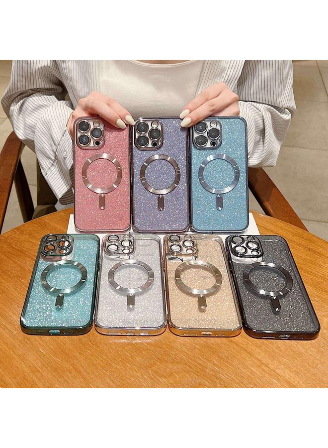 S-TOP Case For iPhone 16 Pro Glitter Electroplating MagSafe TPU Phone Case - Image 2