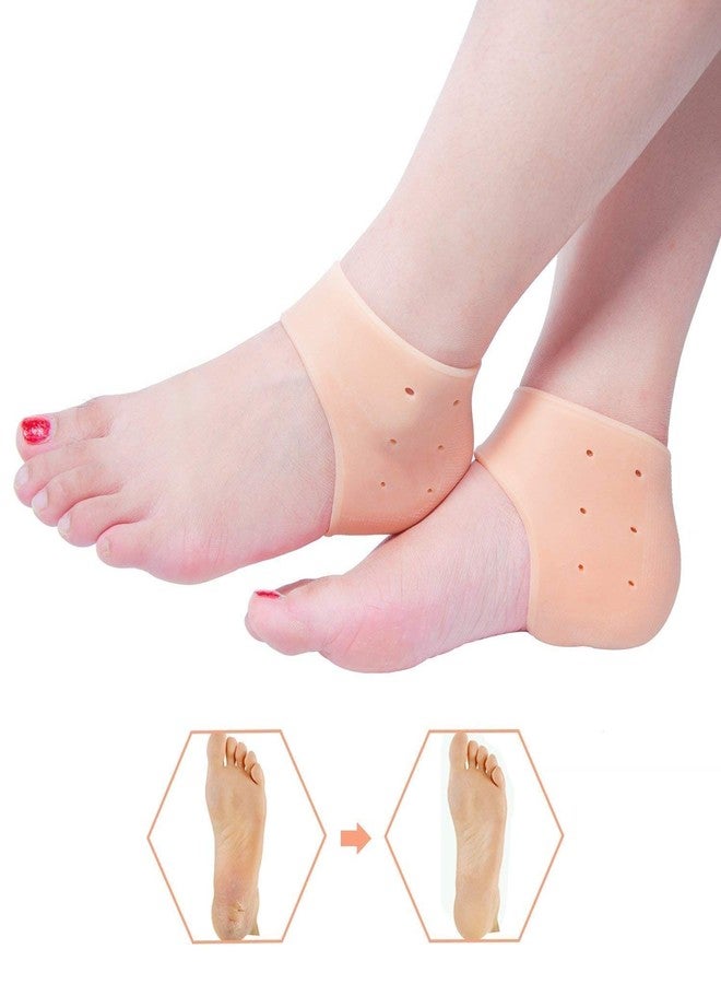 BEAUTIVIA Anti-Cracking heel Protectors Silicone Pad Cover Moisture-Resistant Set Care Set, Personal Care - Reusable Foot Silicone - Image 2