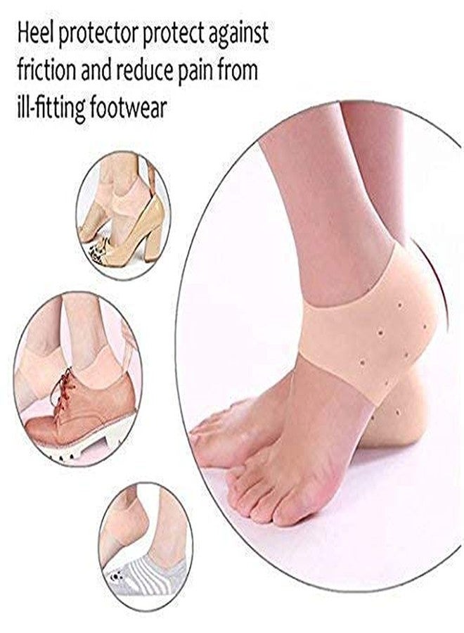 BEAUTIVIA Anti-Cracking heel Protectors Silicone Pad Cover Moisture-Resistant Set Care Set, Personal Care - Reusable Foot Silicone - Image 4