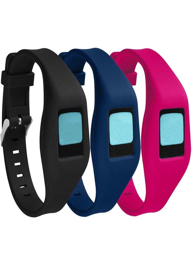 QGHXO سوار QGHXO بإبزيم لساعة Fitbit Zip، سوار سيليكون بديل مع مشبك ساعة مطلي بالكروم وإبزيم تثبيت لساعة Fitbit Zip - Image 1