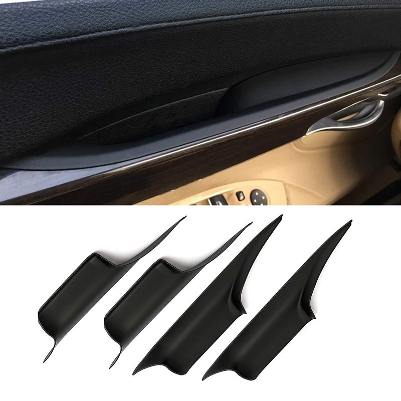 FEXON Door Pull Handle Cover Replacement for BMW 7 Series 730Li 740Li 750Li 760Li F02 2008-2014 Fit Long-wheelbase and FL FR RL RR Position Replaces 51419115501 51419115502 51429151211 51429151212 - Image 4