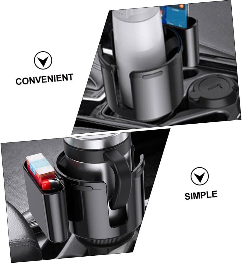 Car Beverage Cup Holder and Water Bottle Holder for Car Multifunctional Plastic Cup Organizer Stand Auto Drinks Compatible with Standard and Bottles - Image 2