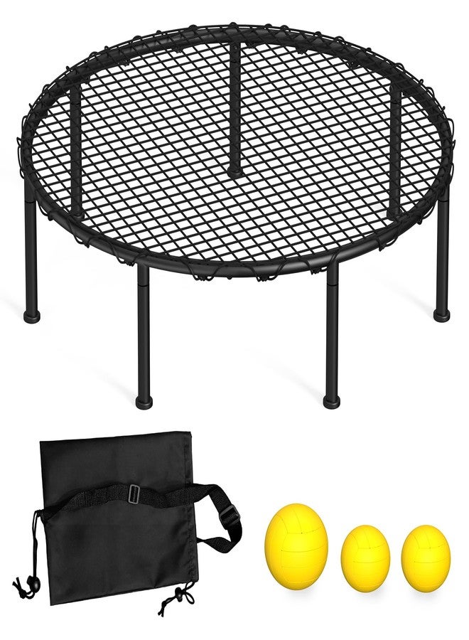 KANEODOT Roundnet Game Set Beach Ball Game Set with 3 Balls, High-Elasticity PE Net, Storage Carrying Case, Perfect for Lawn Beach Backyard Outdoor Games for Adults and Family (Air Pump not Included) - Image 1