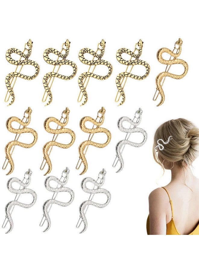 KuuGuu 12 Pcs Snake Hair Clip Metal Hair Pins Barrettes Hairdecorative Metal Hair Pins For Women Girls - Image 1
