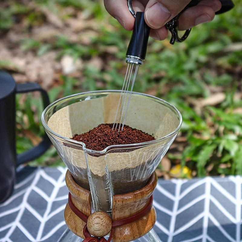 Coffee Needle Distributor, 304 Stainless Steel Mini Coffee Powder Stirring Needle Polished Professional Rust Proof for Coffee Distribution for Home for Outdoor(Black) - Image 3