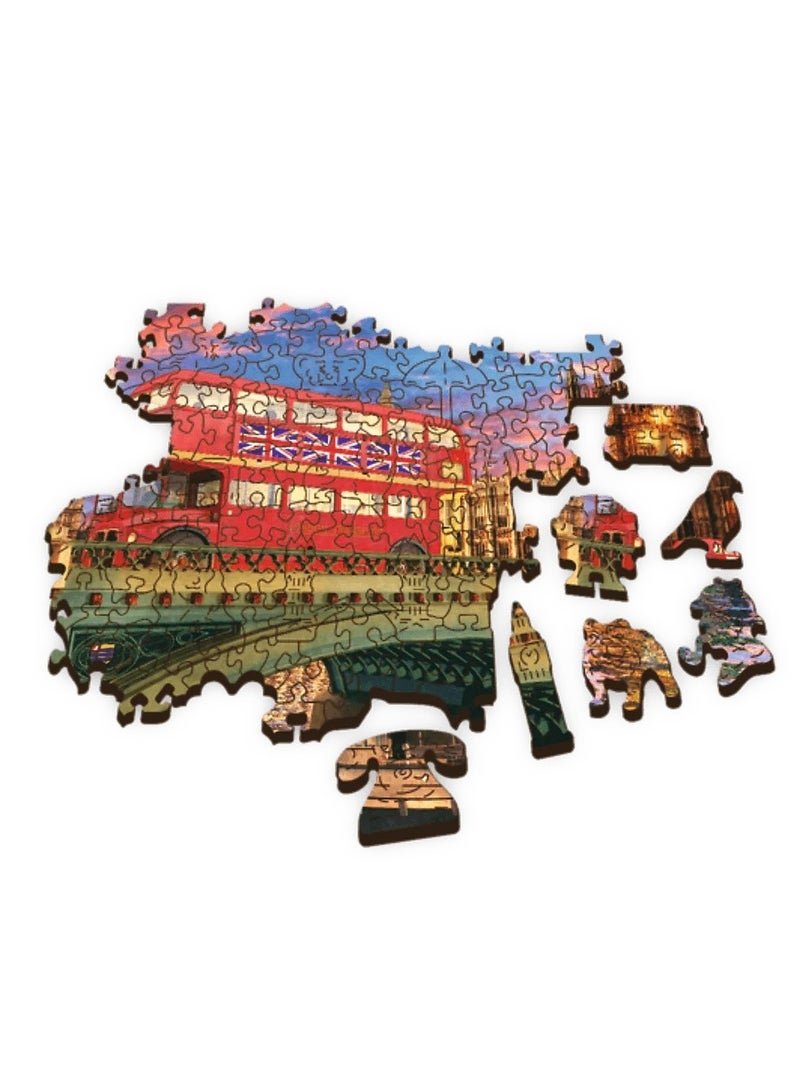 Trefl - Wood Craft Palace of Westminster, Big Ben, London Wooden Puzzle 500+1 Pieces - 20155 - Image 3