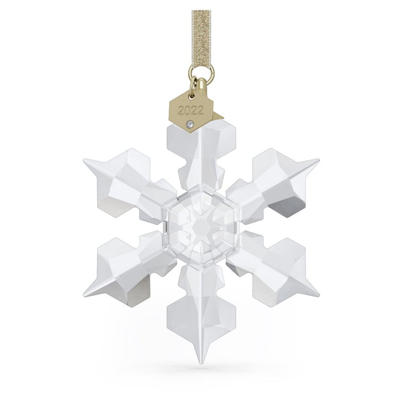 Swarovski Annual Edition 2022 Ornament, White Swarovski Crystals with Champagne Gold Tone Finish Metal, Part of The Swarovski Annual Edition Collection - Image 3