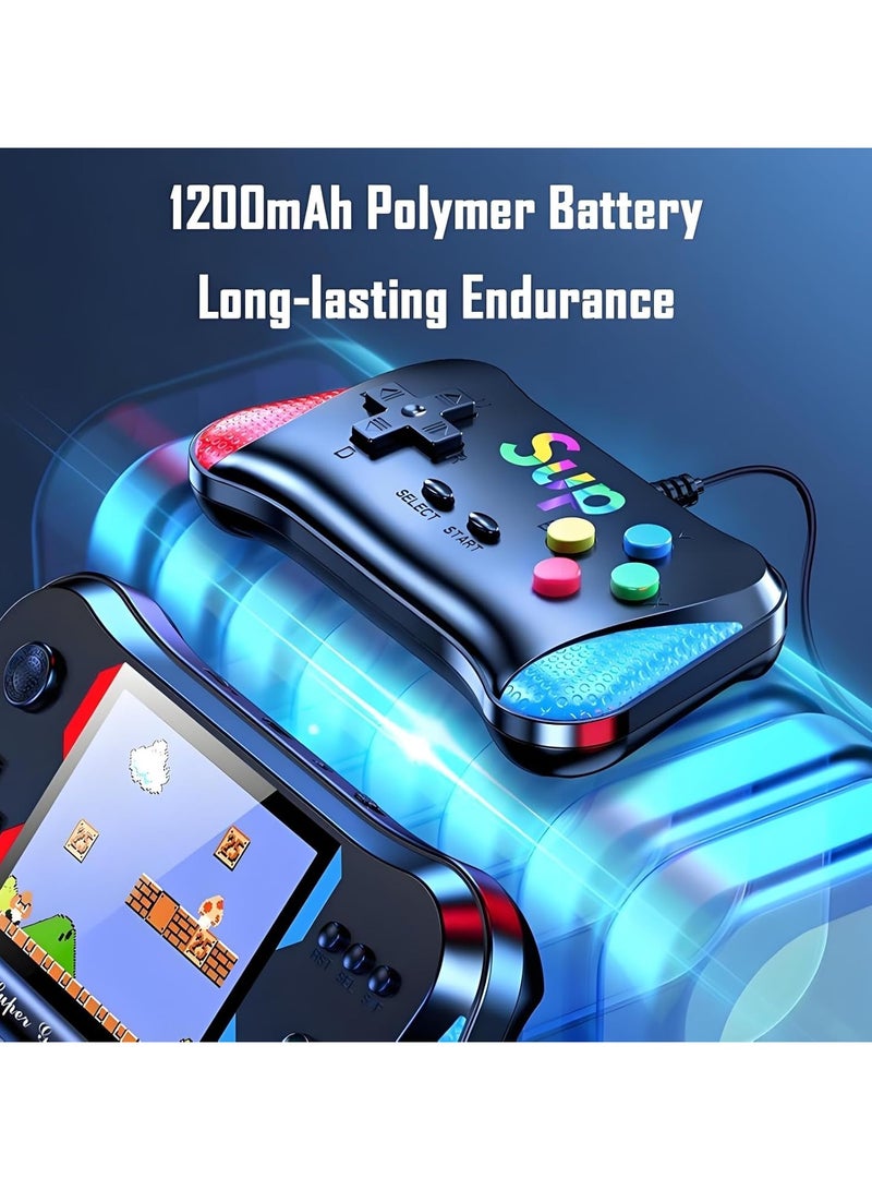 Snaggle Portable Retro Gaming Console with 500 Built-in Classic Games, 3.5-Inch HD Screen, Rechargeable Battery, TV Output, Plug & Play Video Game Boy Handheld Console for Kids and Adults - Image 5