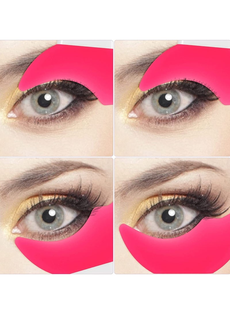 Eye Makeup Tool Eyelash Eyeshadow Silicone Auxiliary Protection Tool Reusable Prevent Soiling Makeup Tool Suitable for Professional Makeup Artists Beginners 7Pcs - Image 2