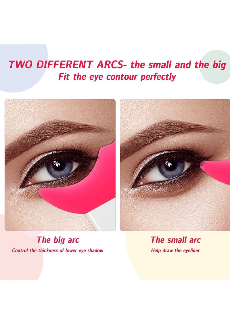 Eye Makeup Tool Eyelash Eyeshadow Silicone Auxiliary Protection Tool Reusable Prevent Soiling Makeup Tool Suitable for Professional Makeup Artists Beginners 7Pcs - Image 3