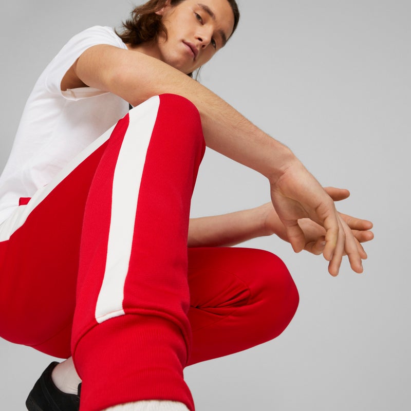 PUMA Iconic T7 Mens Red Track Pants - Image 2