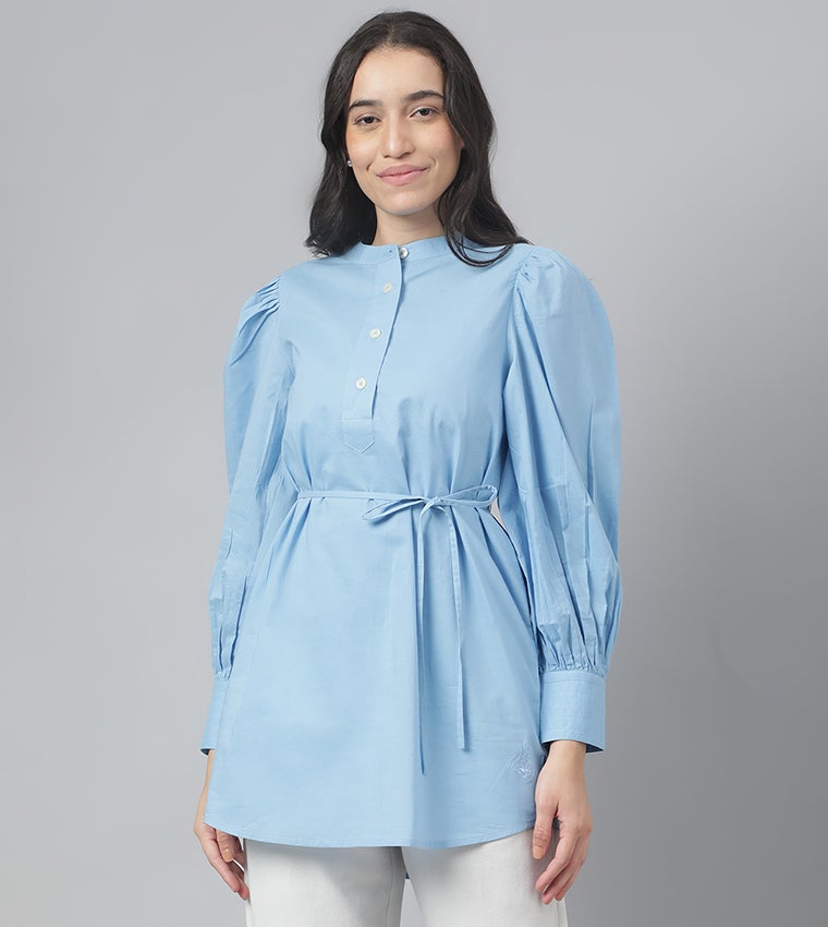 Beverly Hills Polo Club Womens Woven Top