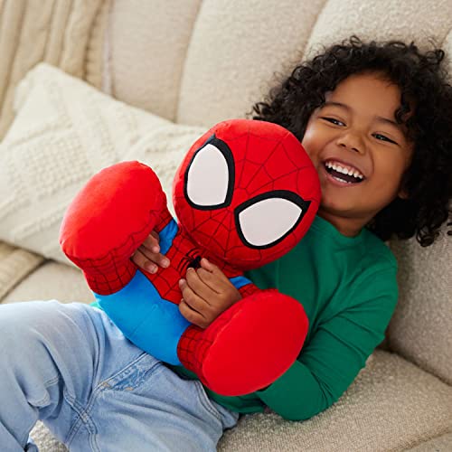 Disney Store Official SpiderMan Big Feet Plush Spiderman Plush with Embroidered Features Print Costume Details Soft Fill Oversized Feet 11 Marvel Plushie - Image 5
