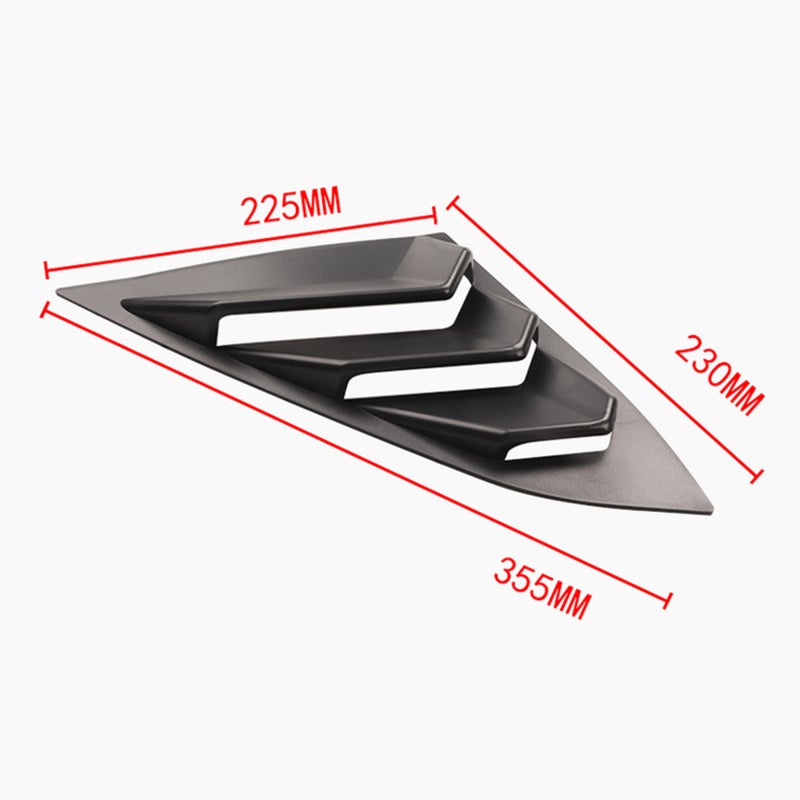 Louvers Cover Replacement For Honda Civic 4Dr Sedan 2016-2019 - ABS Plastic Easy Installation Vehicle Upgrade for Sedan Accessory - Image 2