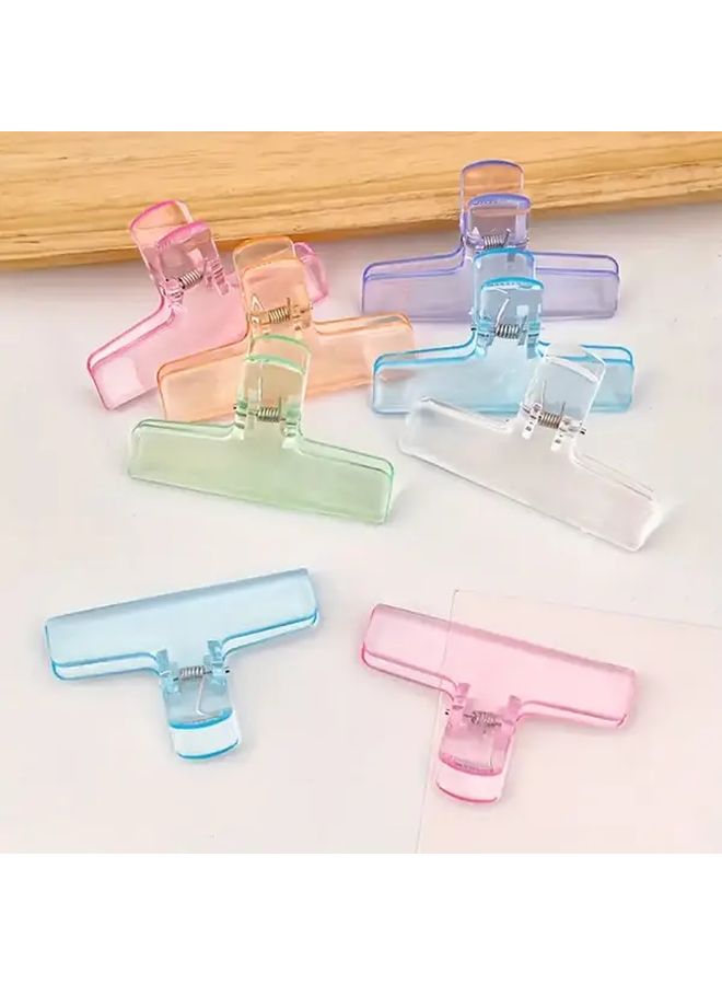 3 قطع مشابك ورق أكريليك أرجواني للمكتب والمدرسة والمنزل وتنظيم المستندات - Image 3