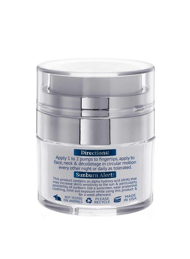 Luxiny Glycolic Acid Face Cream Hydrating Face Moisturizer With Alpha Hydroxy Acid A Natural Chemical Exfoliant For Face Antiaging & Cystic Acne With Soothing Aloe & Green Tea 1.7 Oz - Image 3