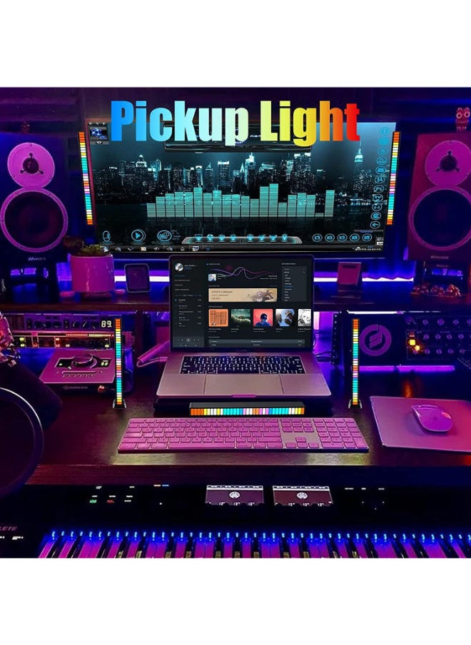 SHOPI - Music Level Indicator Aluminum Bar Voice Sound Control Audio Spectrum RGB Light LED Display Rhythm Pulse Colorful Signal - Image 1