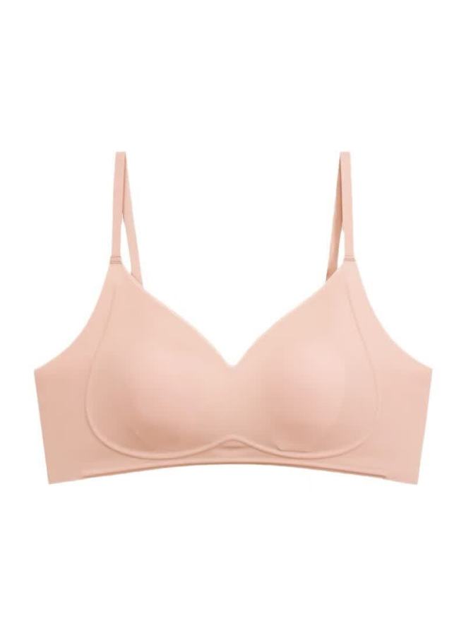 Kj Brand Pure French Style Rabbit Ear Lingerie Women's Bra Large Bust Minimizing Wireless Triangle Cup Premium Bra - Image 5