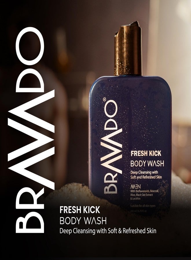 BRAVADO 5-in-1 Everyday Grooming Combo for Men | Face Wash + Body Wash + Body Lotion + Day Cream + Face Serum | Complete Skincare Routine | Value Pack - Image 3