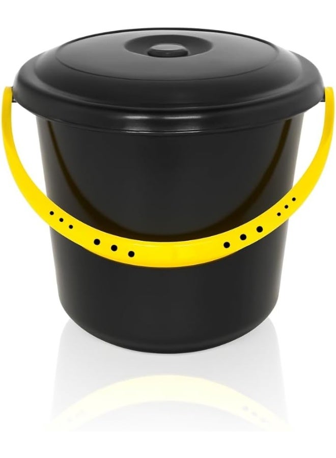 AKC 15L Plastic Bucket With Lid – Durable, Multi-Purpose Utility Storage For Home, Kitchen, Garage, Laundry, Gardening, Camping - Image 1