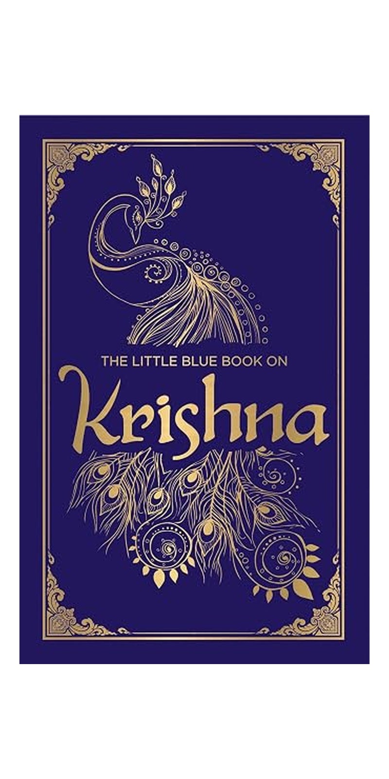 Little Blue Book on Krishna: Deluxe Silk Hardbound
